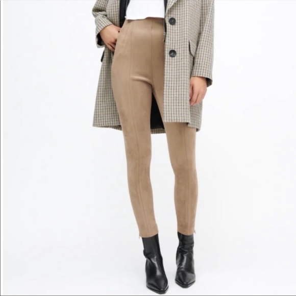 Zara Pants - Zara Faux Suede Leggings